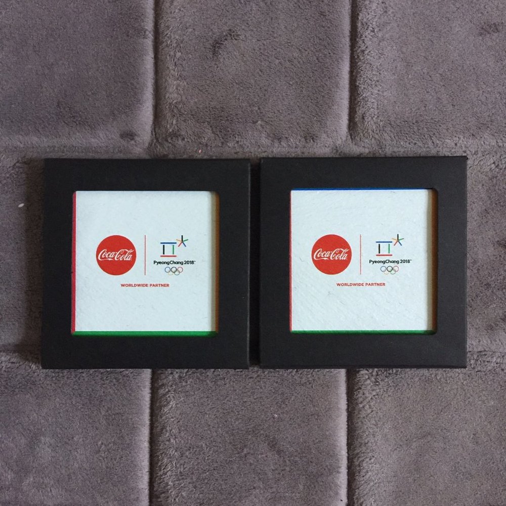Coca-Cola 2018 Pyeongchang Olympic Slate Coasters